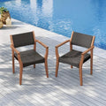 Outdoor Wicker Dining Chairs Set of 2