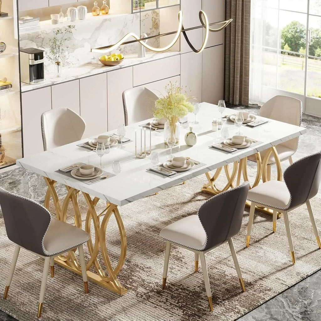 Modern Rectangular Dining Table for 4–6