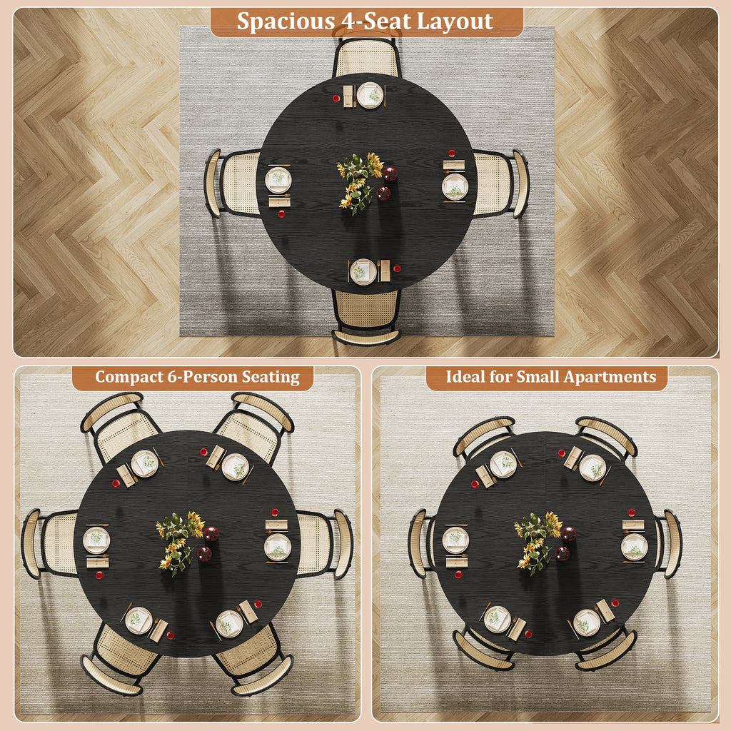 Round Dining Table for 4–6