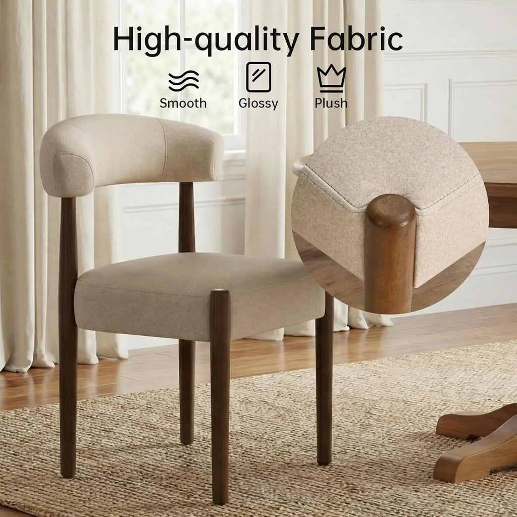 Walnut Dining Chairs Set of 4