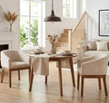 Mid-Century Barrel Dining Chairs Set of 2