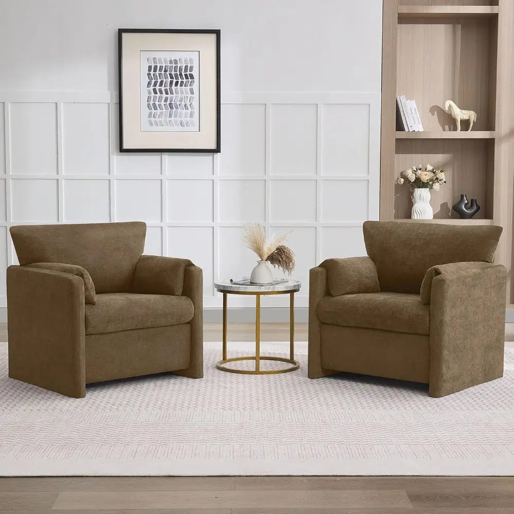 Oversized Accent Chairs Set of 2