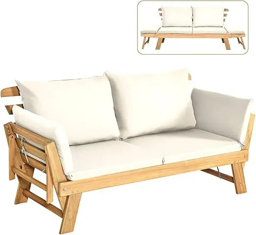 Convertible Acacia Daybed Sofa