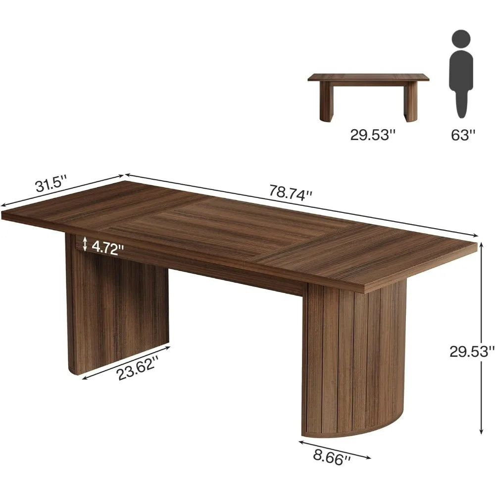Farmhouse Dining Table for 6–8