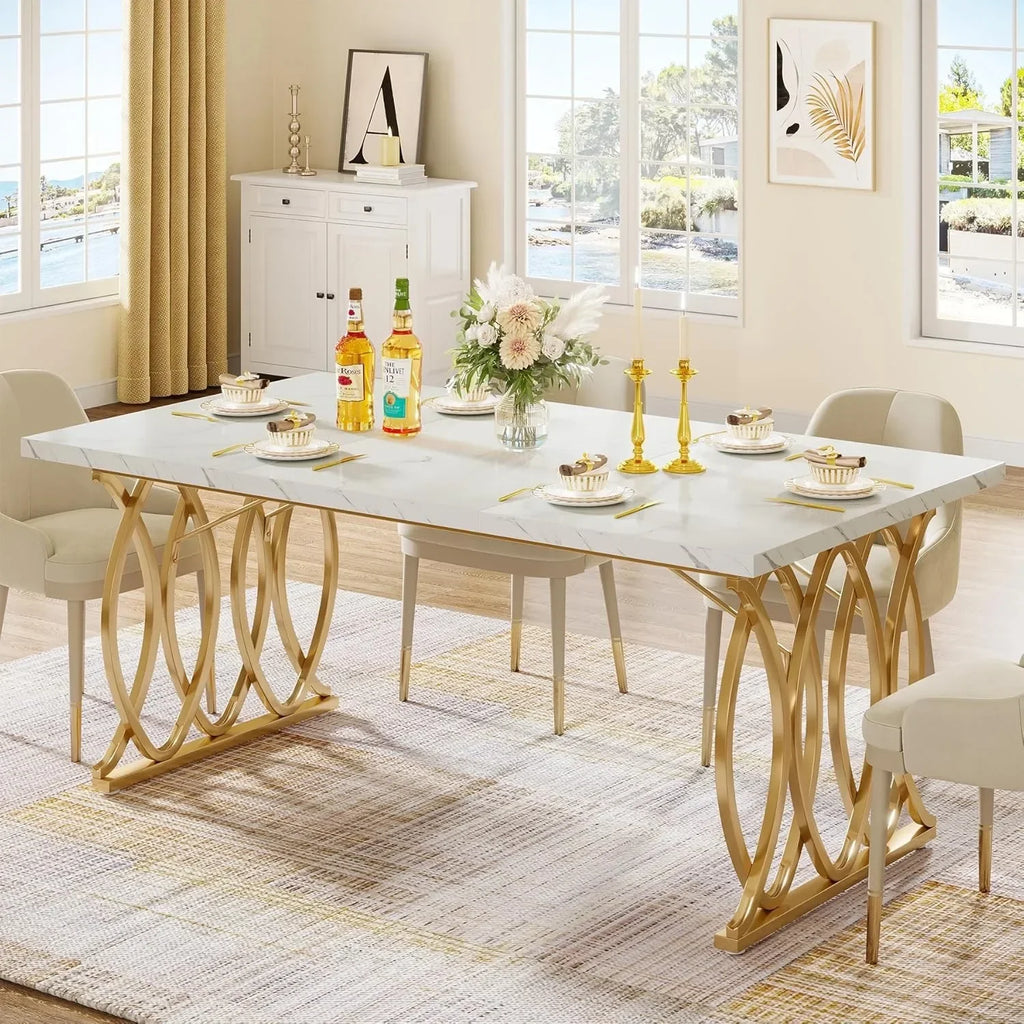 Modern Rectangular Dining Table for 4–6