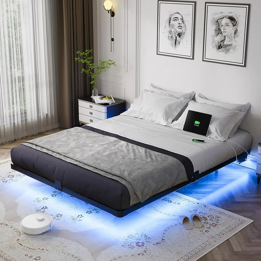 Floating LED Bed Frame