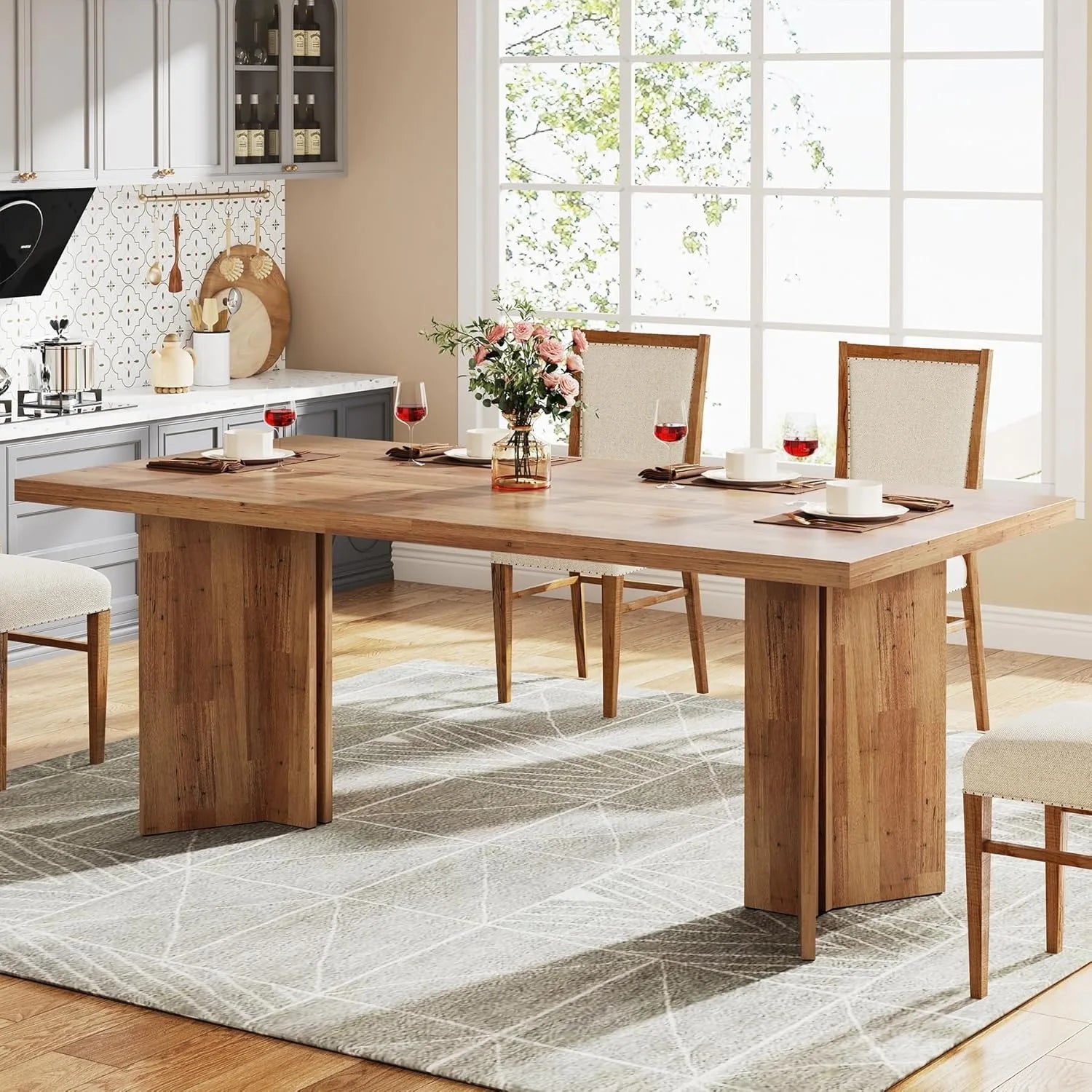 Farmhouse Dining Table for 4–6