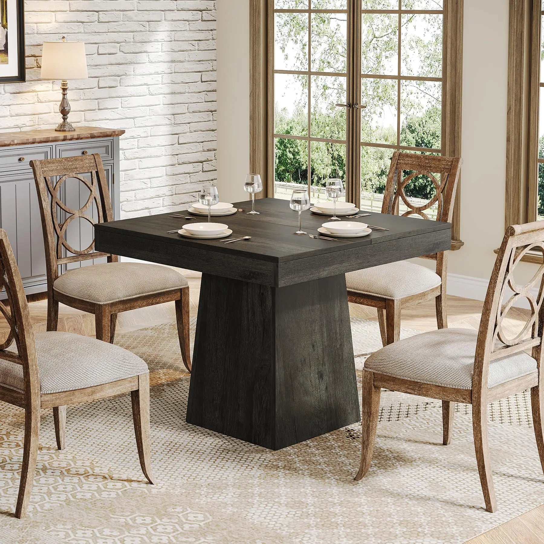Square Farmhouse Dining Table