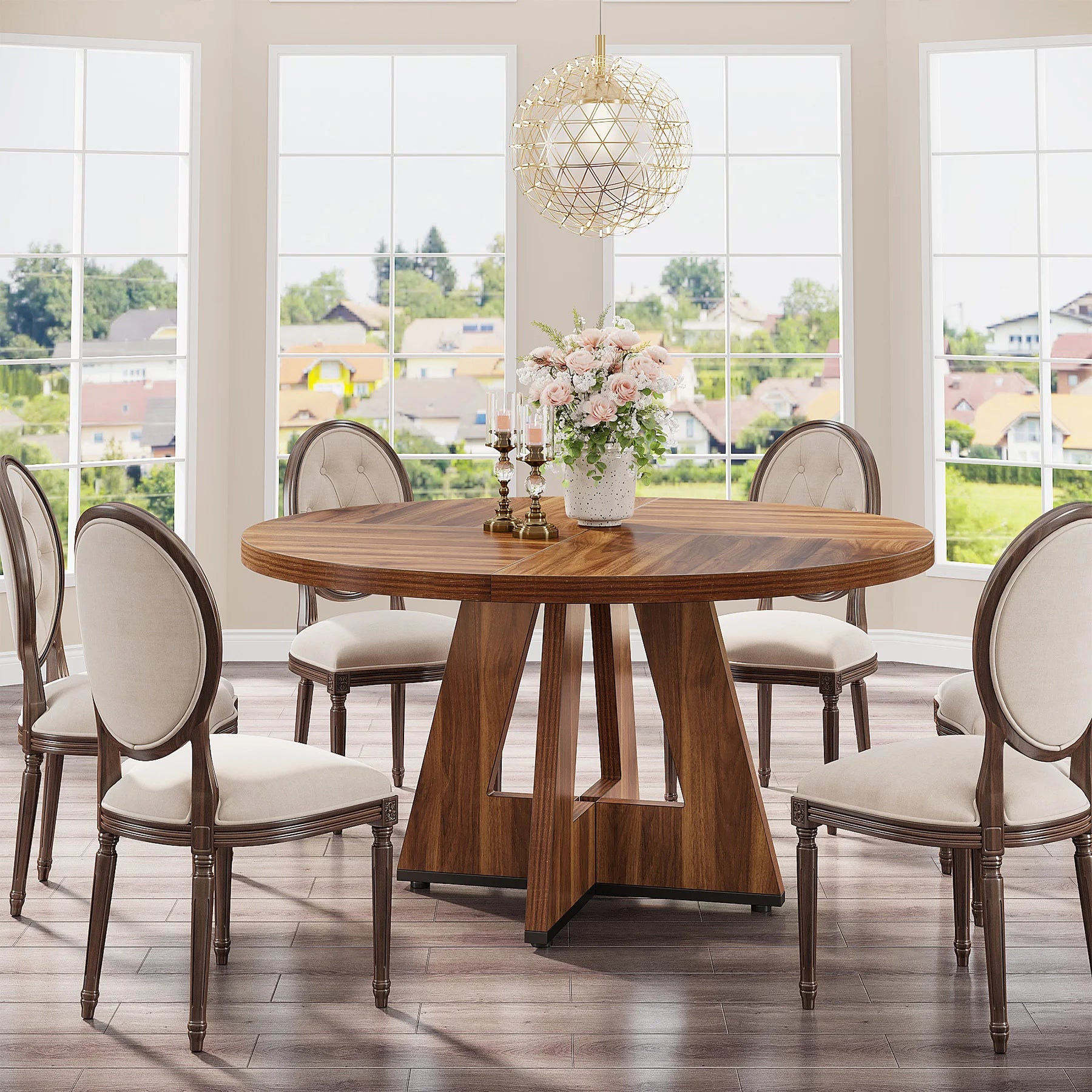 Farmhouse Round Dining Table
