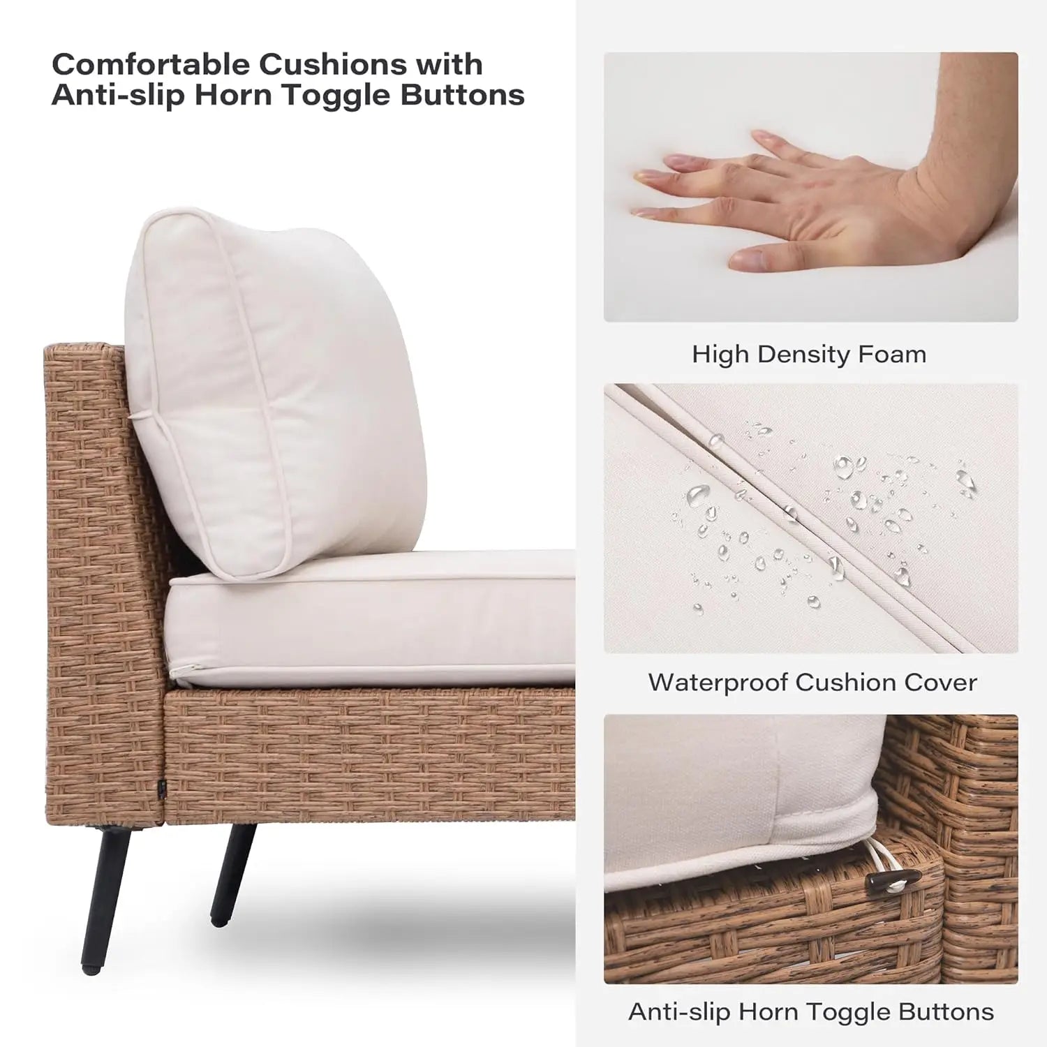 Rattan Patio Conversation Set