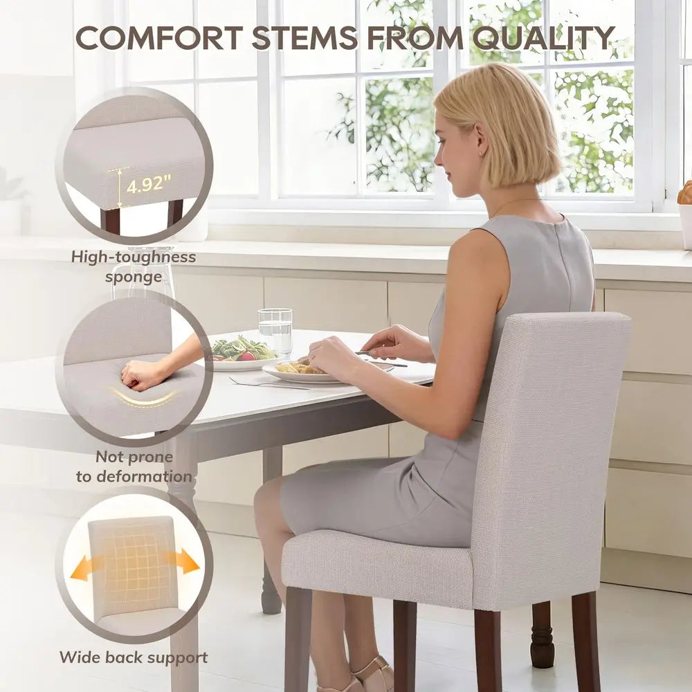 Rustic Farmhouse Dining Chairs Set of 6