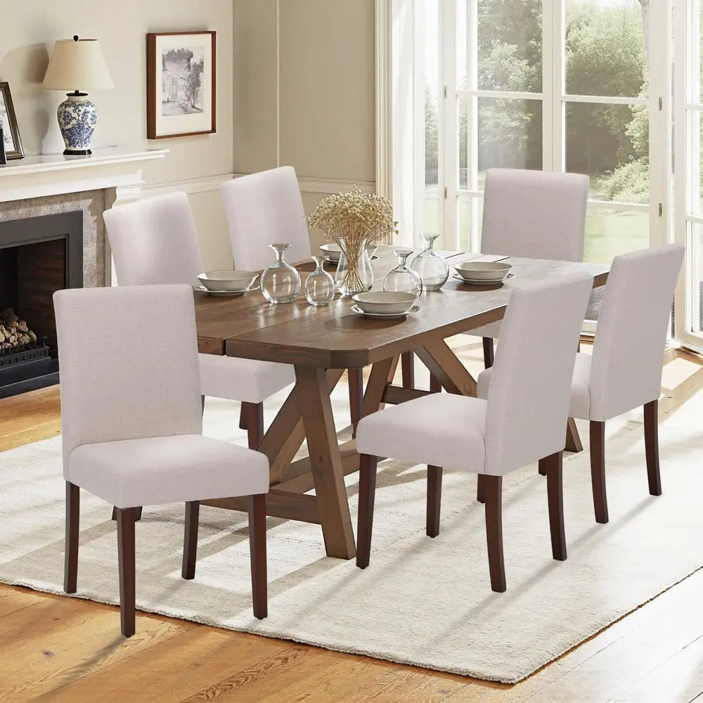 Rustic Farmhouse Dining Chairs Set of 6