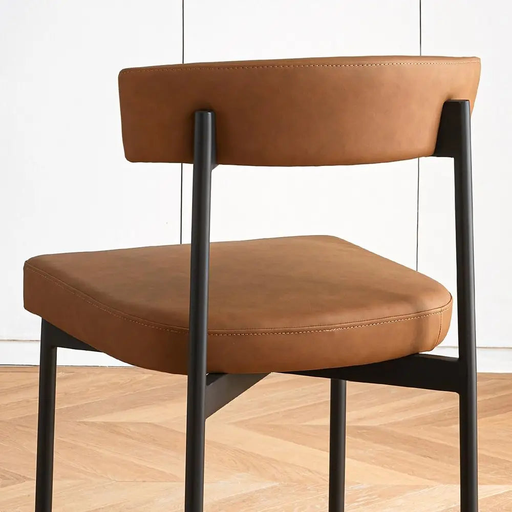 Faux Leather Dining Chairs Set of 4