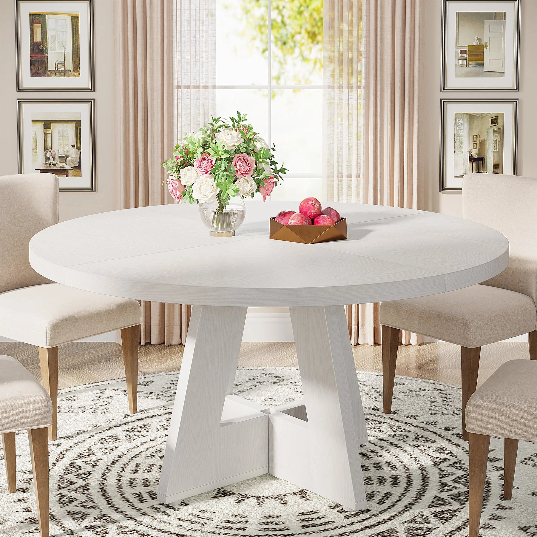 Farmhouse Round Dining Table
