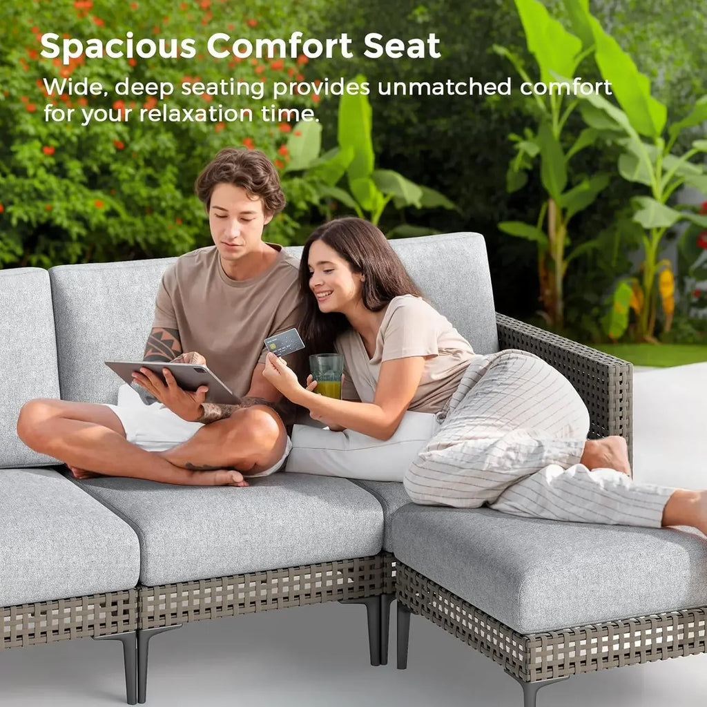 Weatherproof Rattan Sofa Set