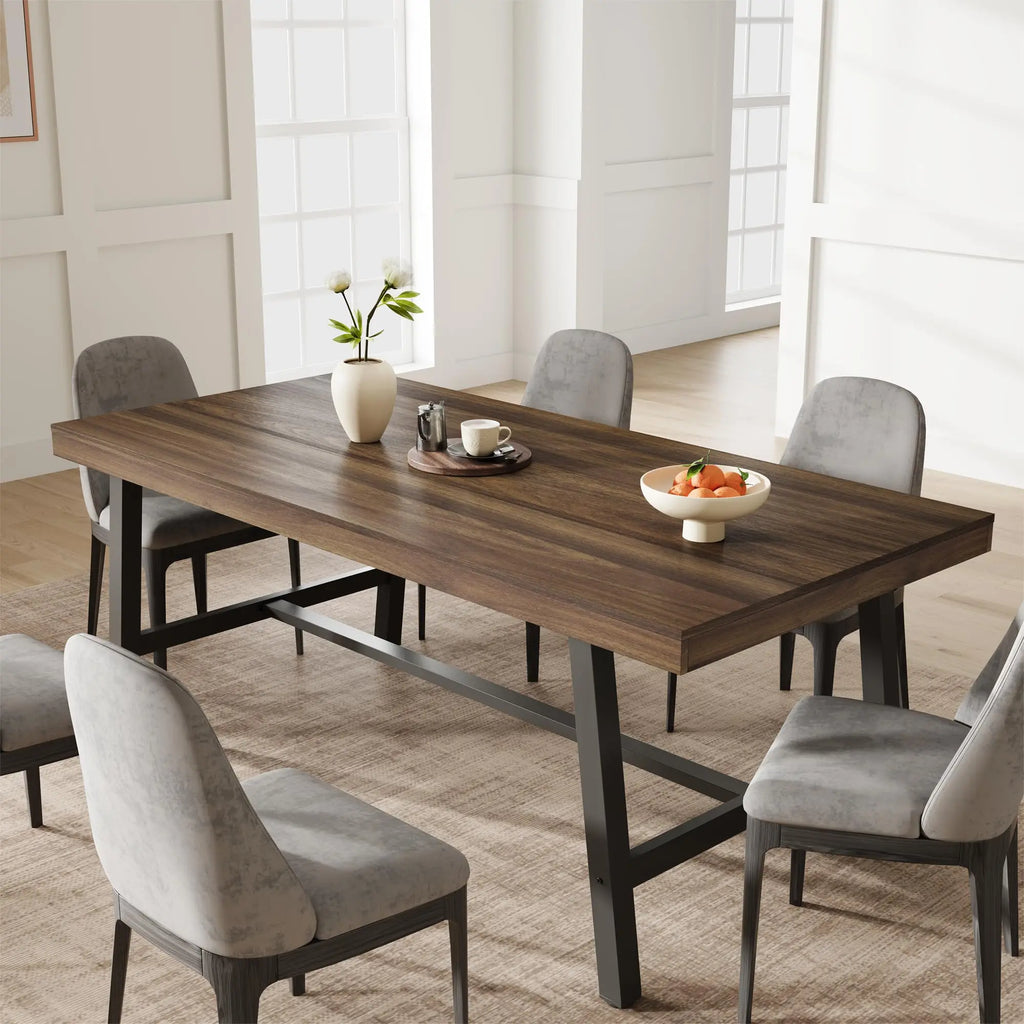 Industrial Dining Table for 6–8