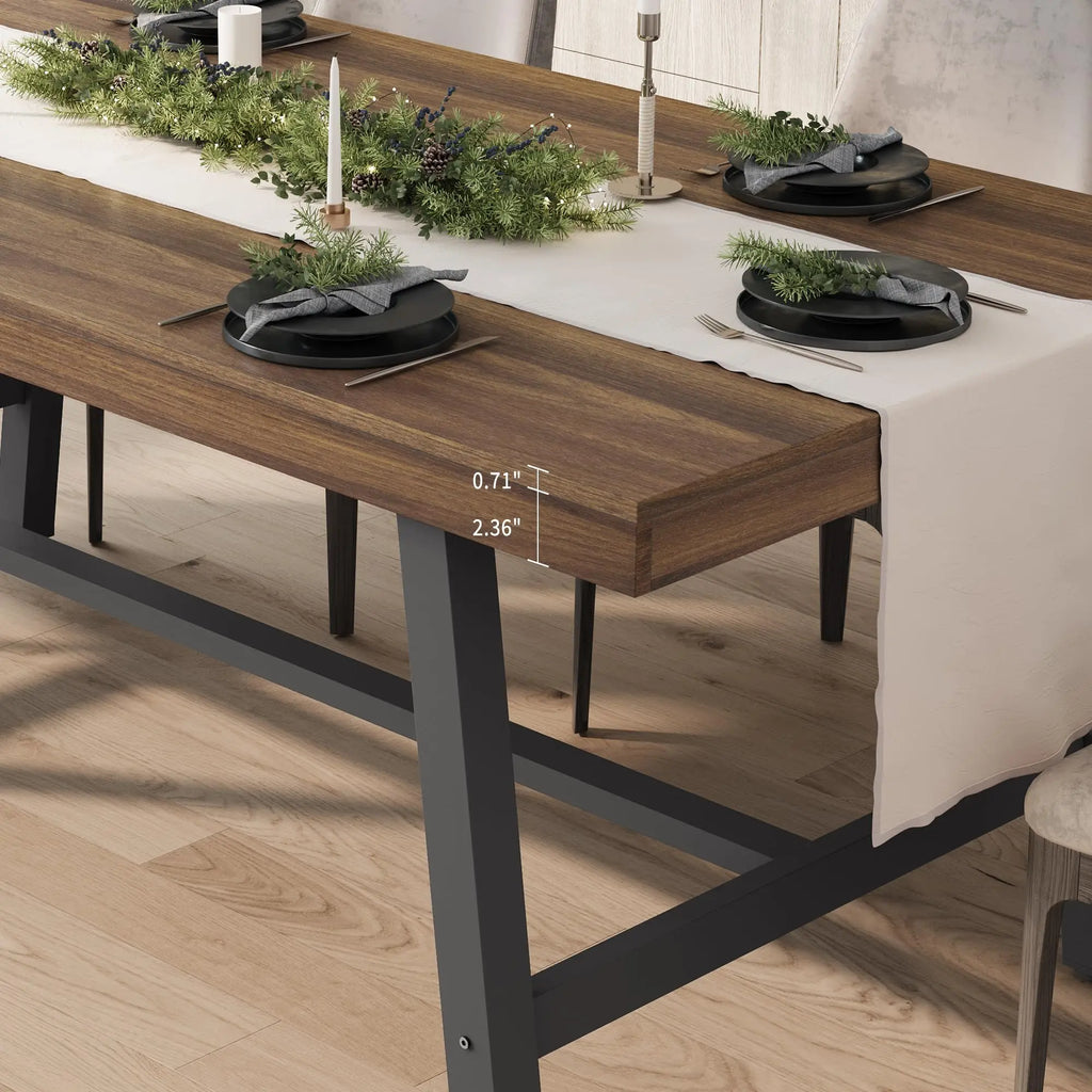 Industrial Dining Table for 6–8