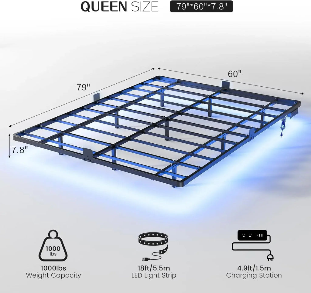 Floating LED Bed Frame