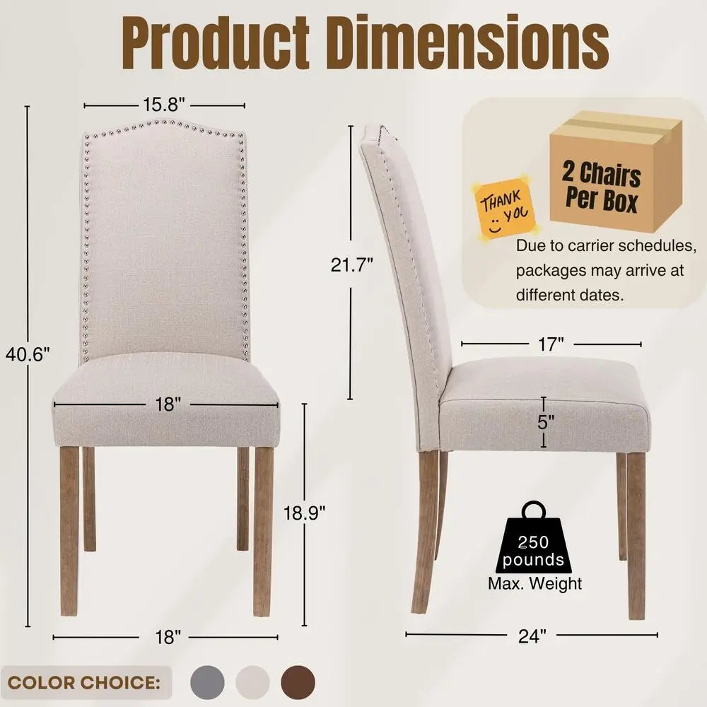 Parsons Dining Chairs Set of 4