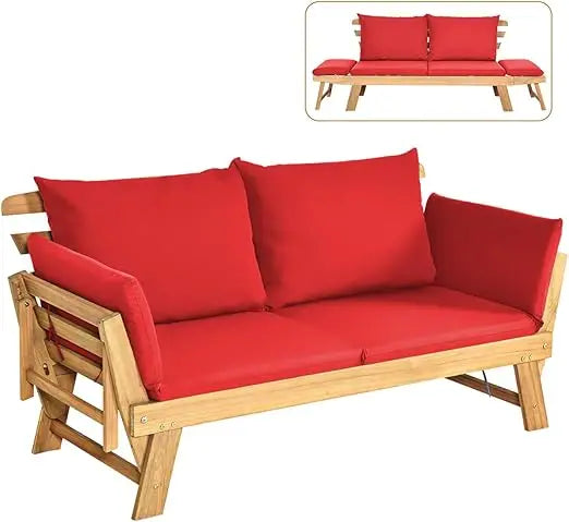 Convertible Acacia Daybed Sofa