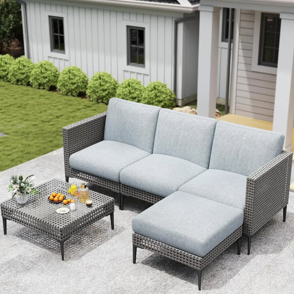 Weatherproof Rattan Sofa Set