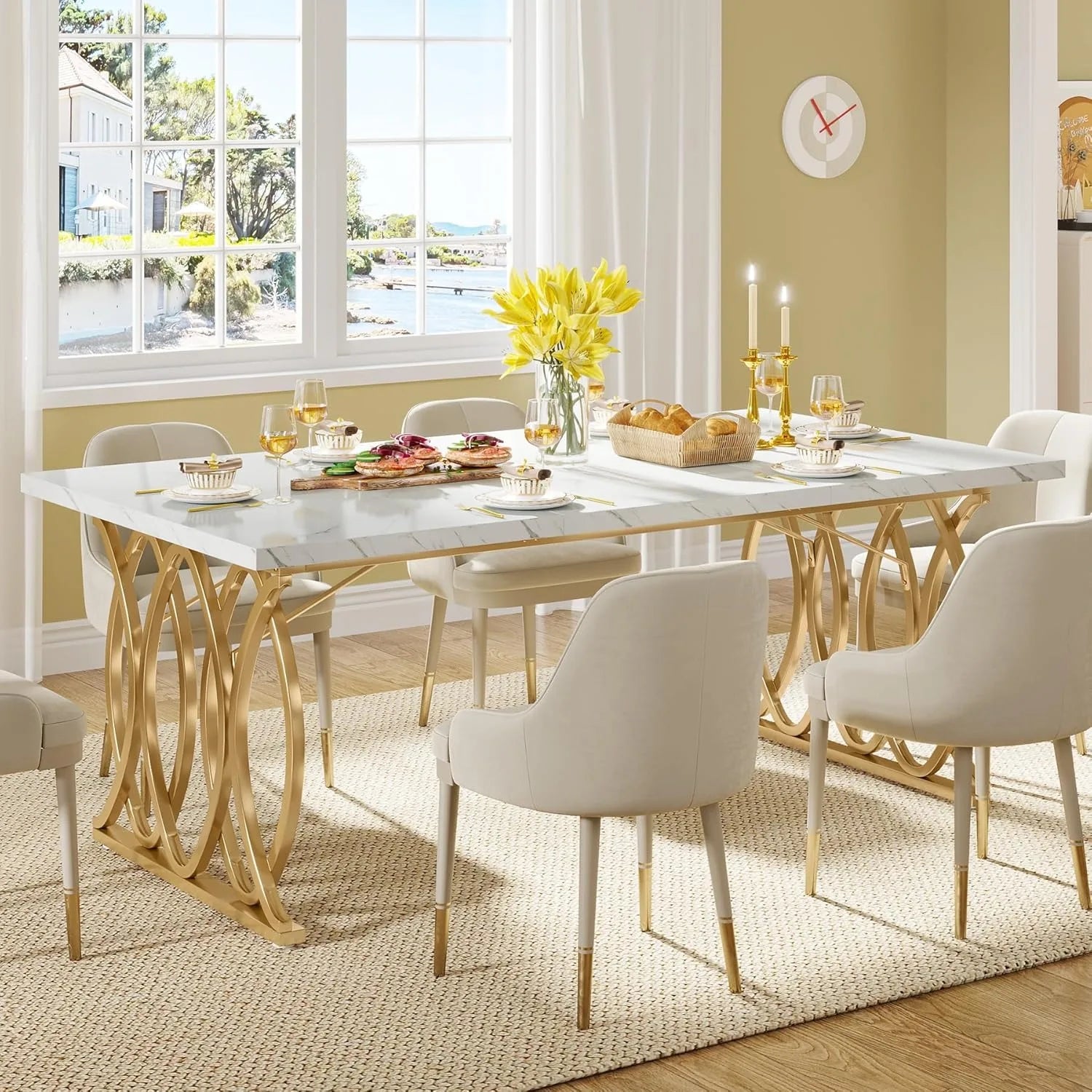 Modern Rectangular Dining Table for 4–6