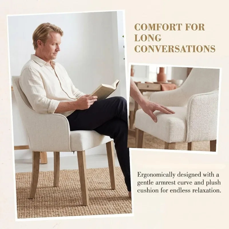Upholstered Dining Chairs Set of 2