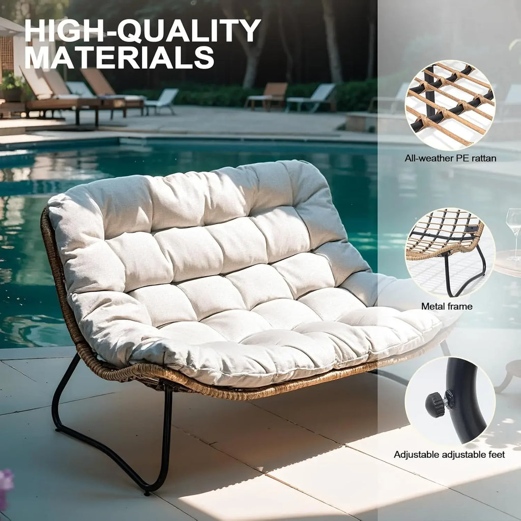 Boho Outdoor Loveseat