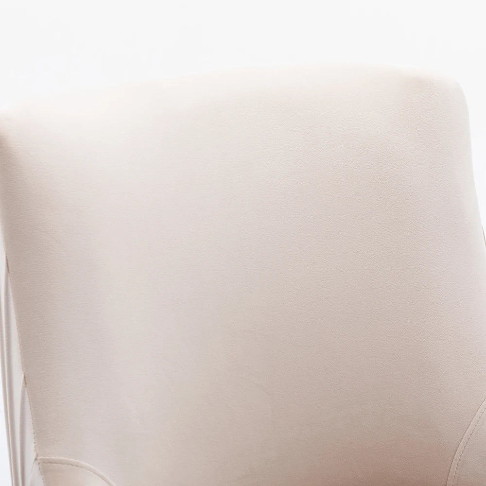 Velvet Pleated Dining Chairs Set of 6