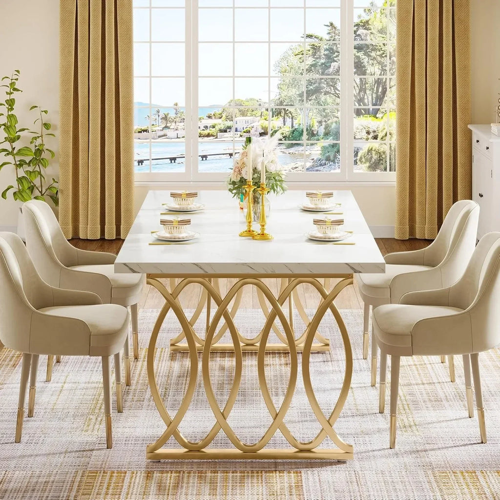 Modern Rectangular Dining Table for 4–6