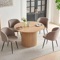 Round Dining Table Set with 4 Chairs