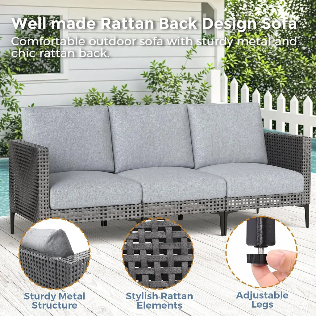 Weatherproof Rattan Sofa Set