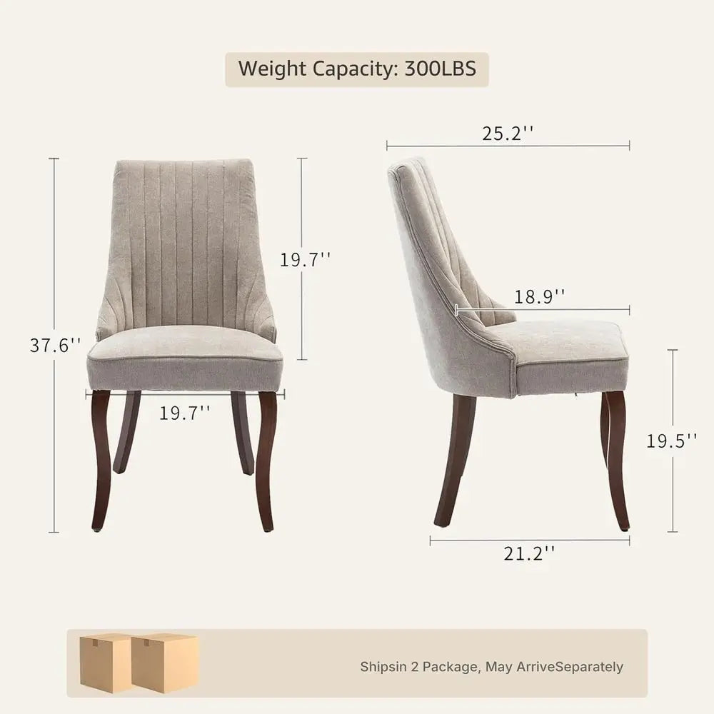 High Back Dining Chairs Set of 4