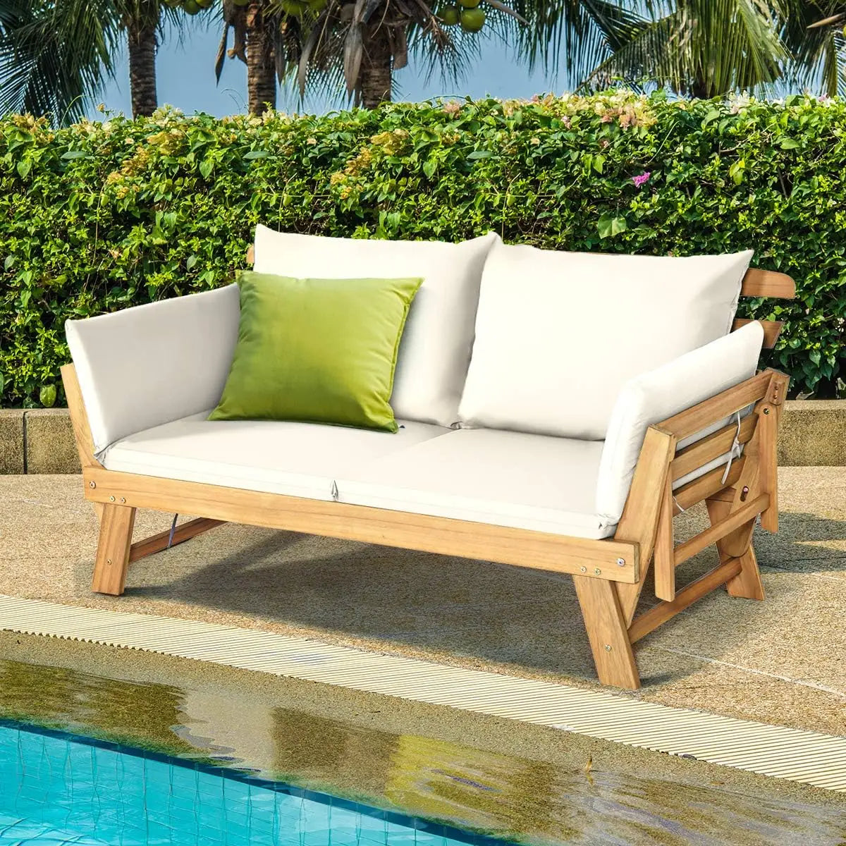 Convertible Acacia Daybed Sofa