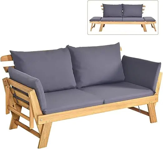 Convertible Acacia Daybed Sofa