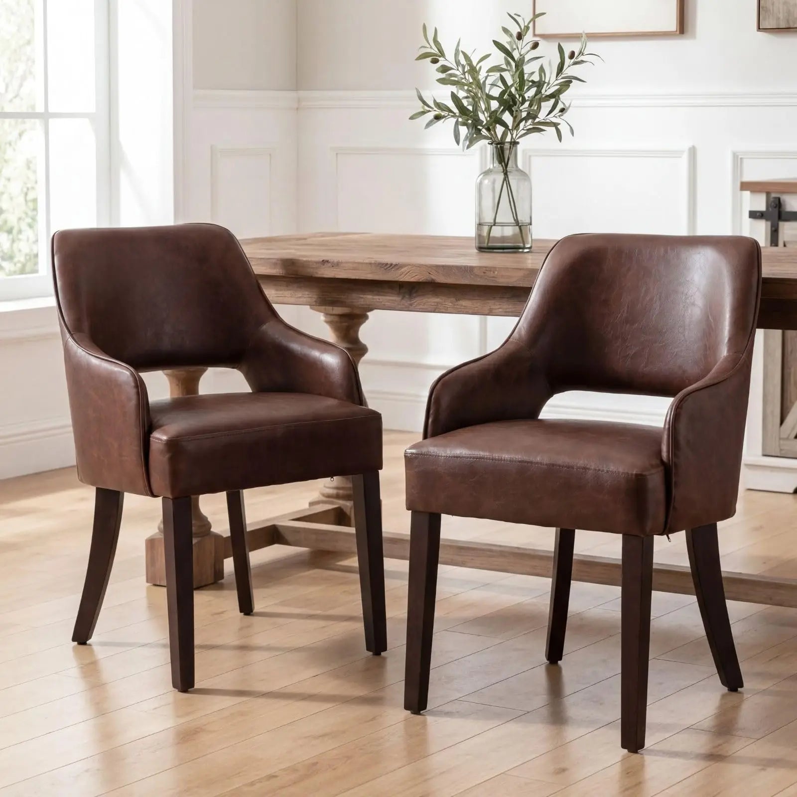 Upholstered Dining Chairs Set of 2