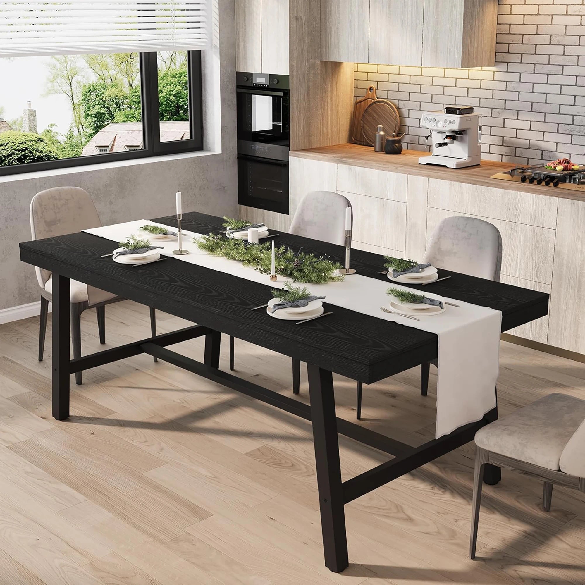 Industrial Dining Table for 6–8