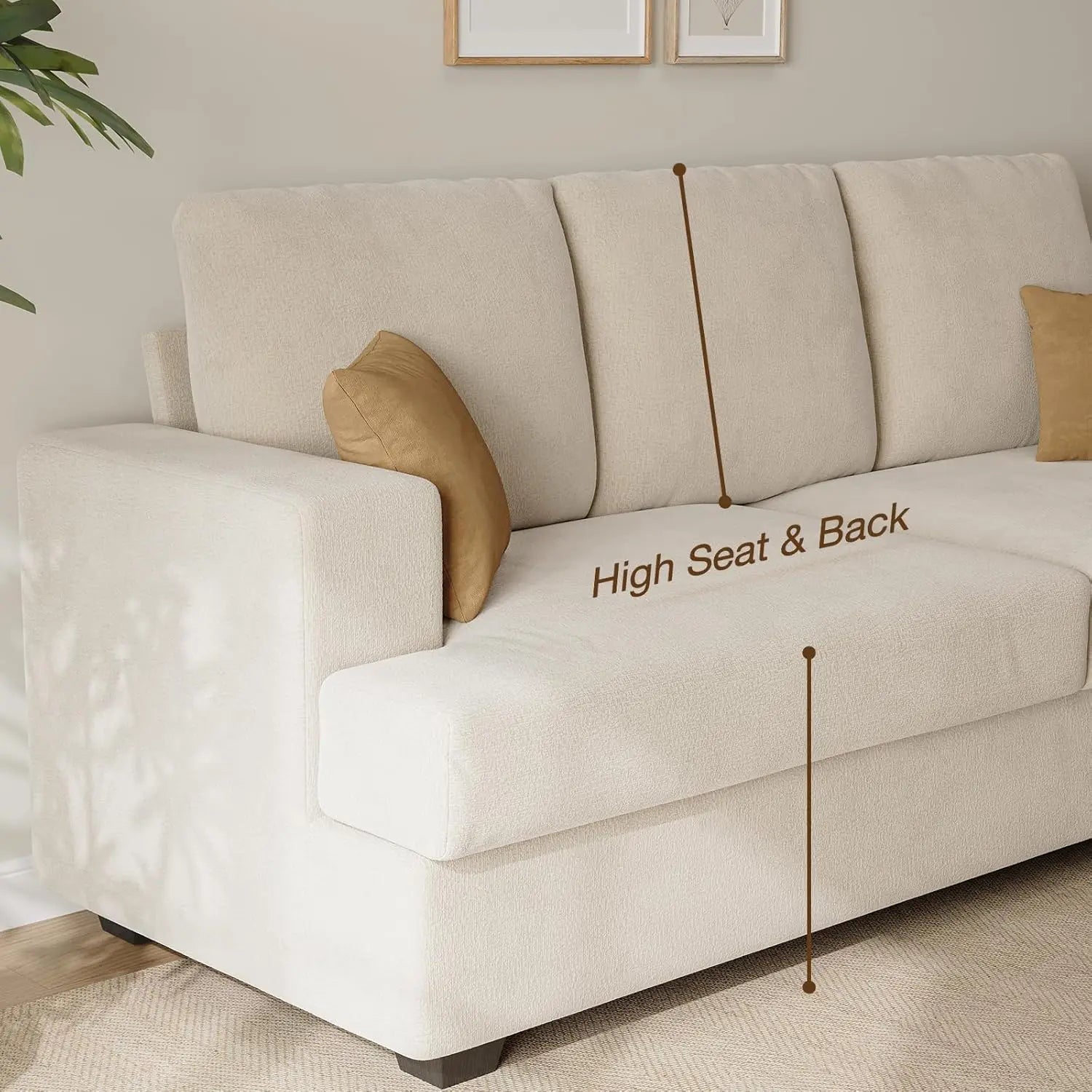 Deep Seat Living Room Sofa