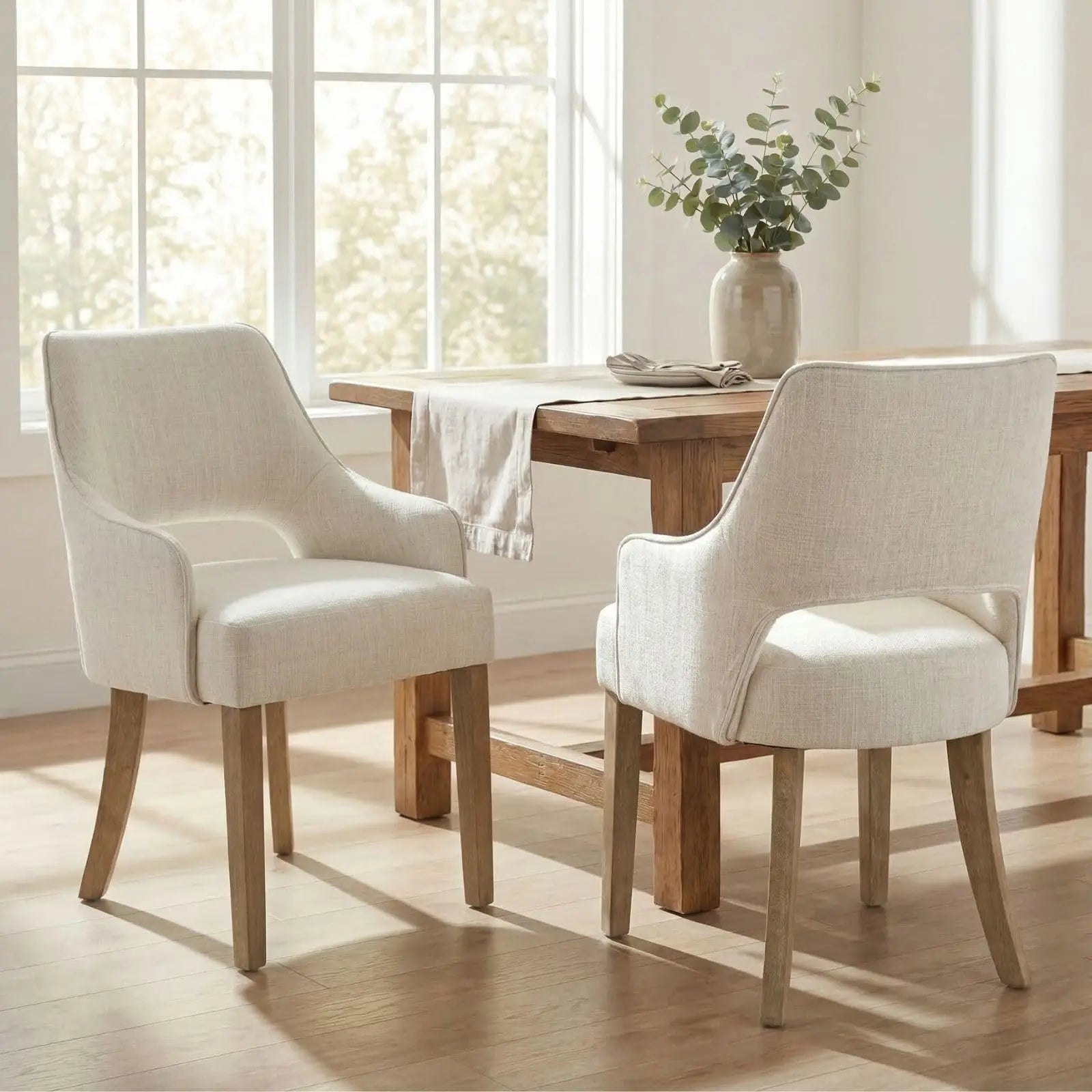 Upholstered Dining Chairs Set of 2