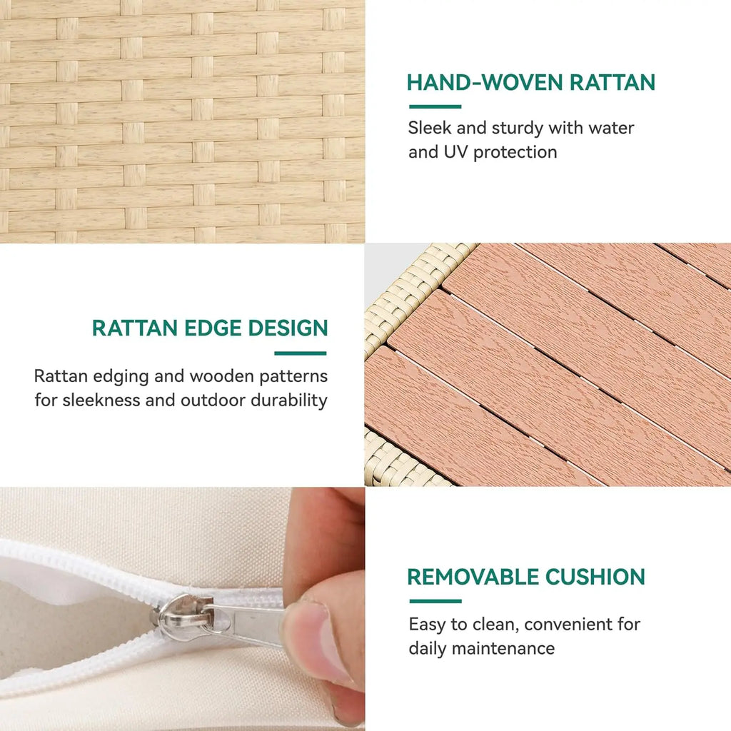 All-Weather L-Shaped Patio Sofa