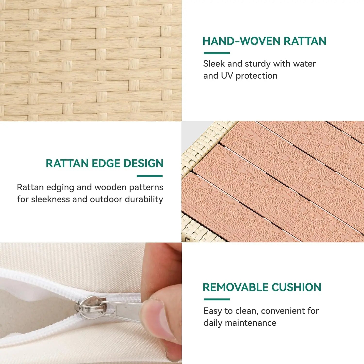 All-Weather L-Shaped Patio Sofa