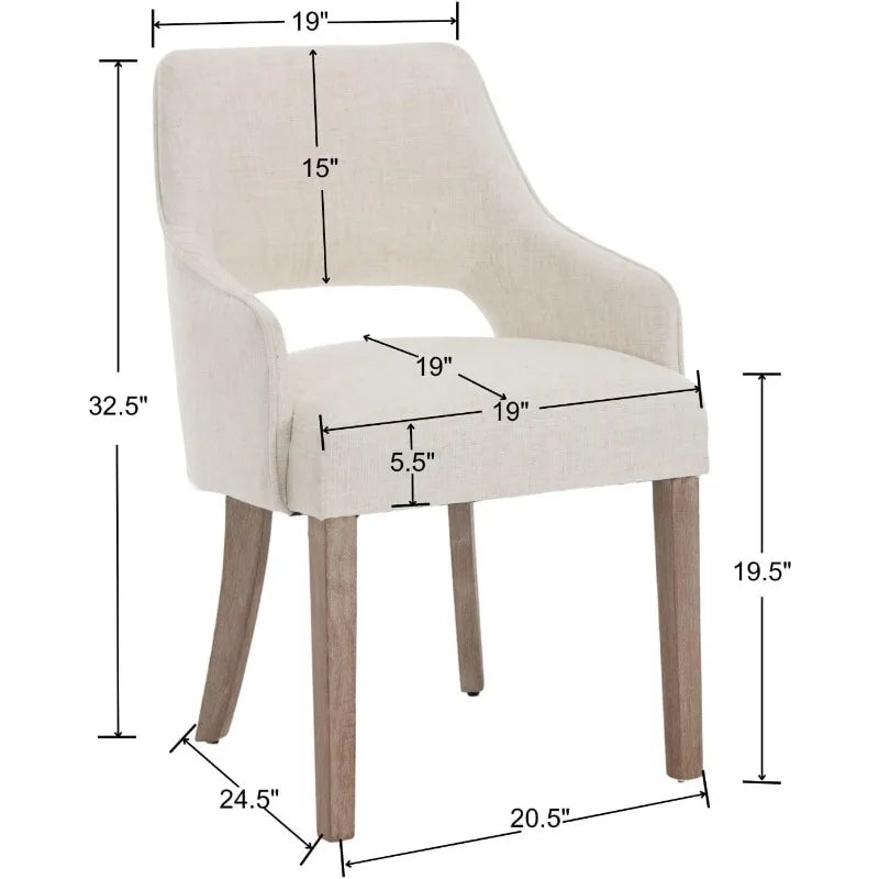 Upholstered Dining Chairs Set of 2