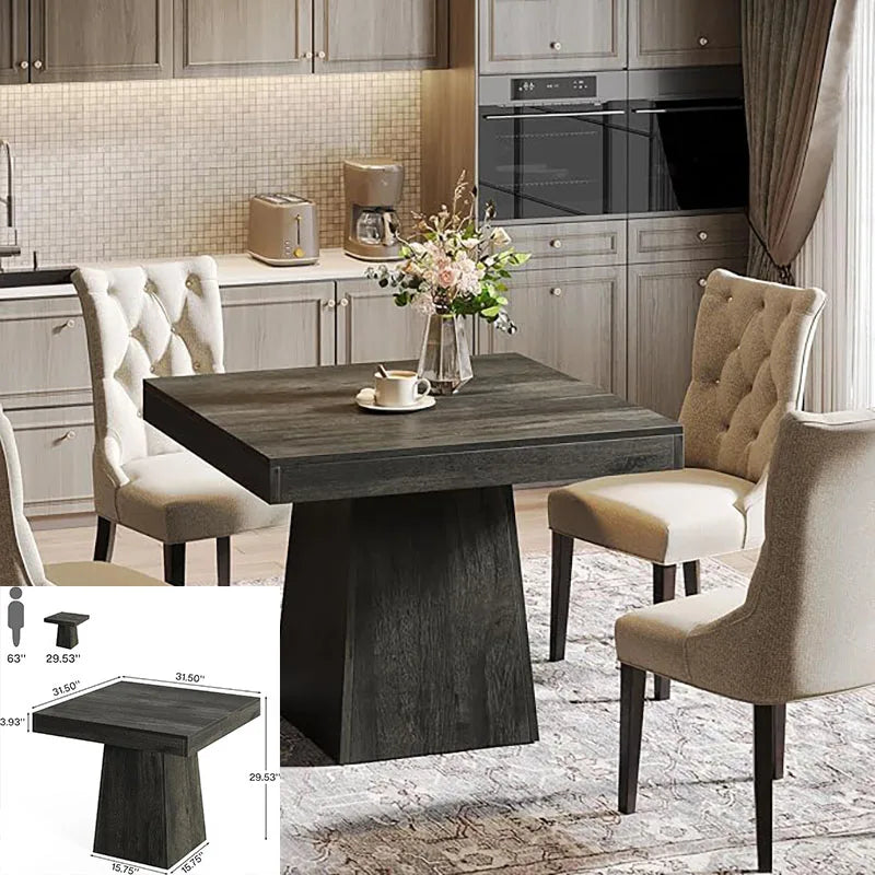 Black Dining Table for 4–6