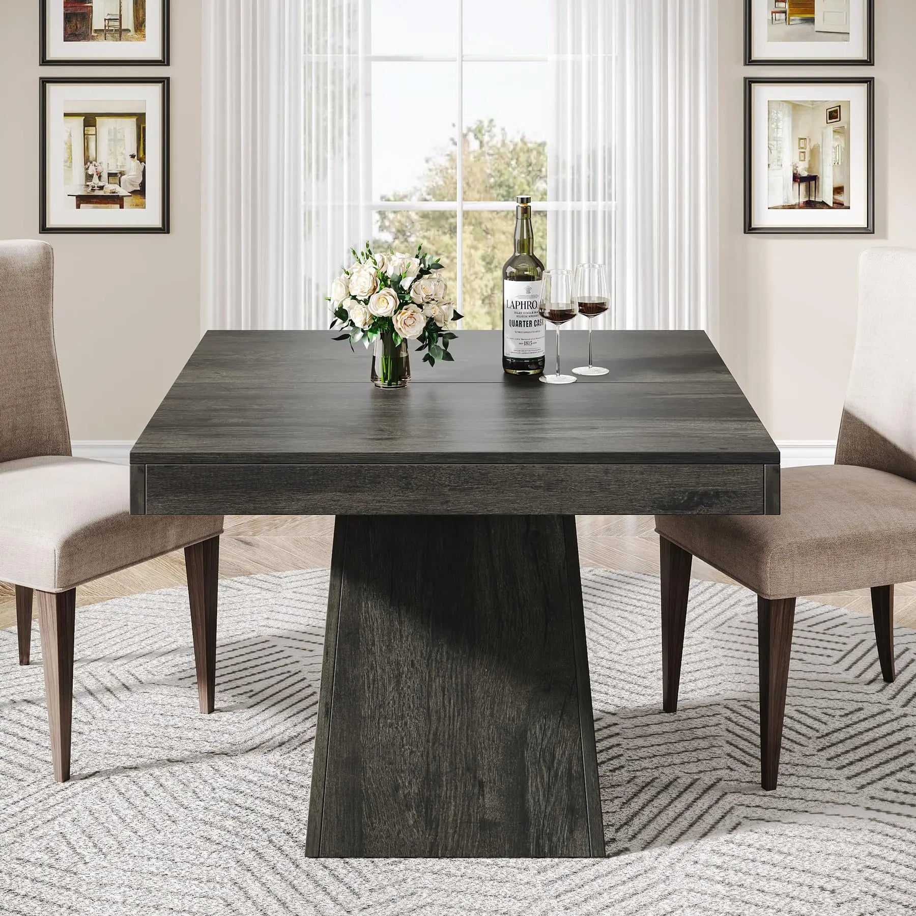 Square Farmhouse Dining Table