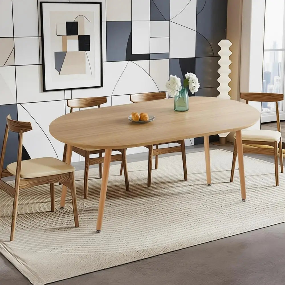 Expandable Oval Dining Table