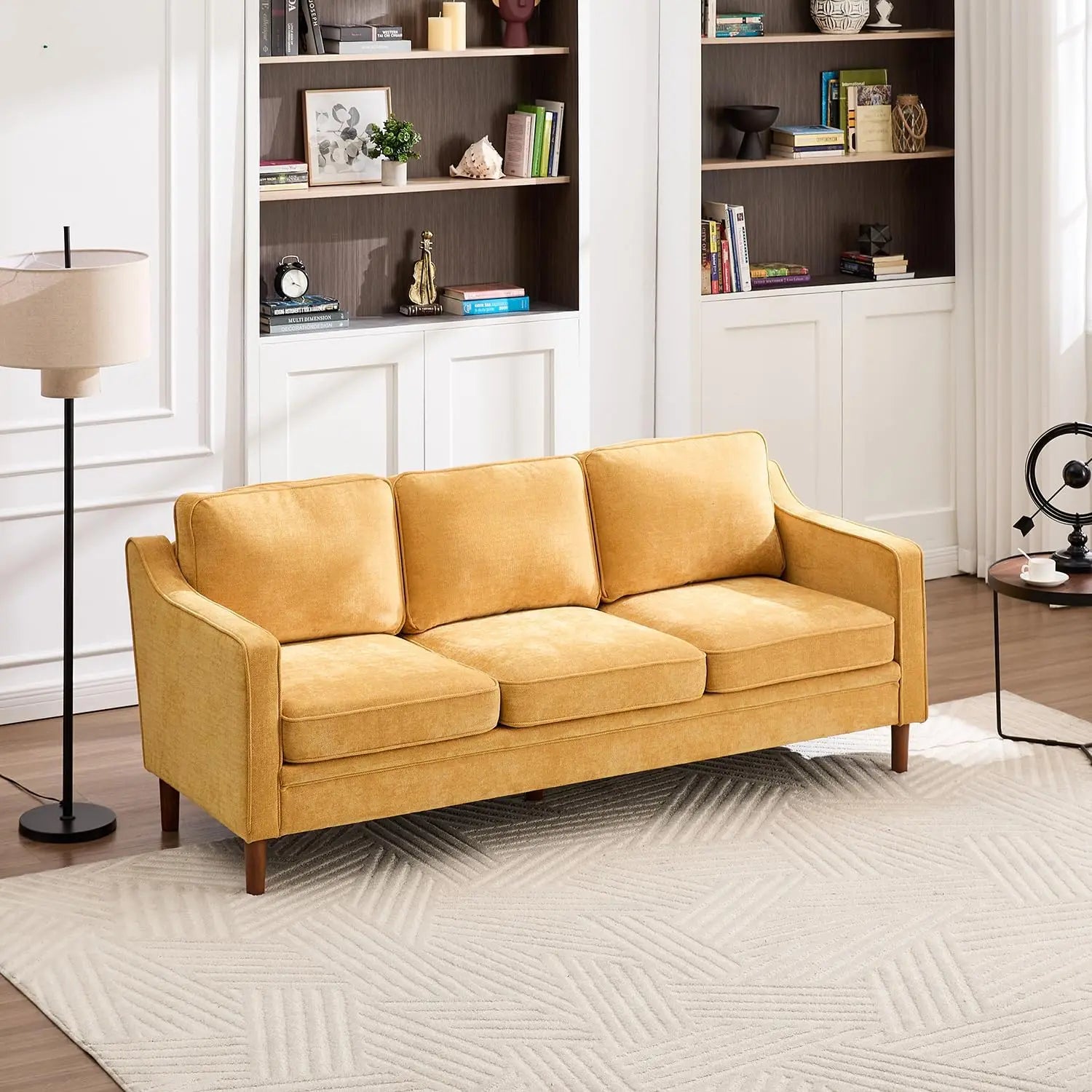 Light Blue Chenille Sofa