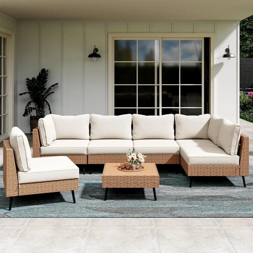 Rattan Patio Conversation Set