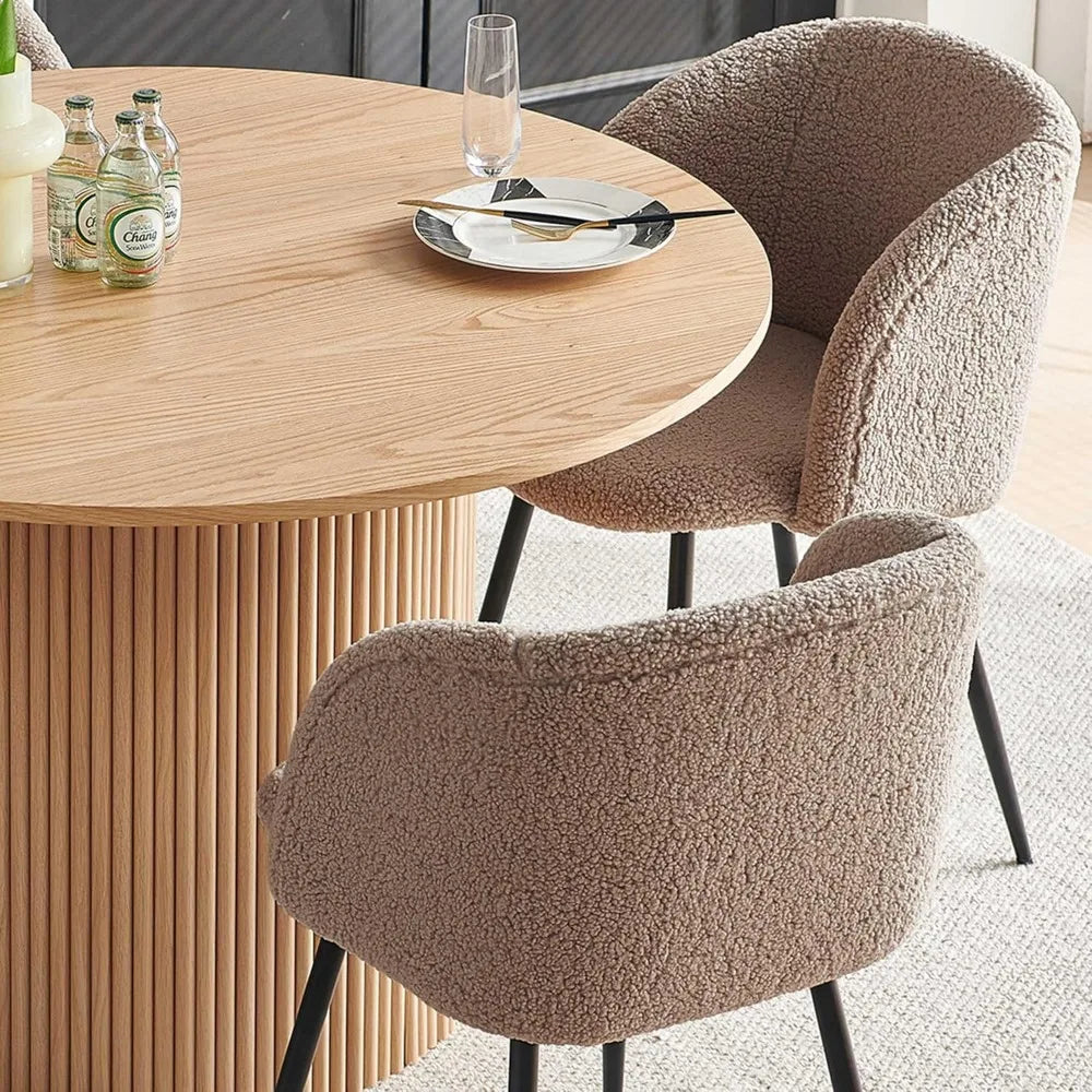 Round Dining Table Set with 4 Chairs