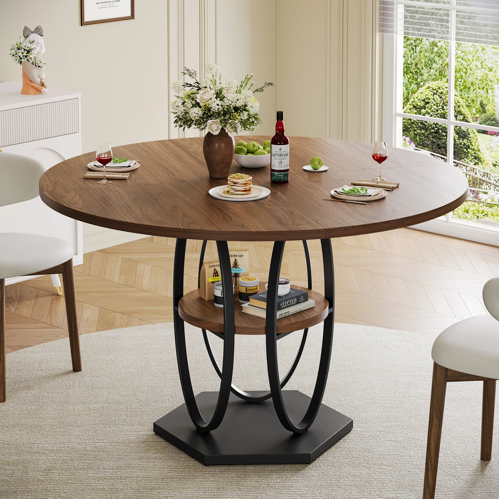 Round Dining Table for 4–6