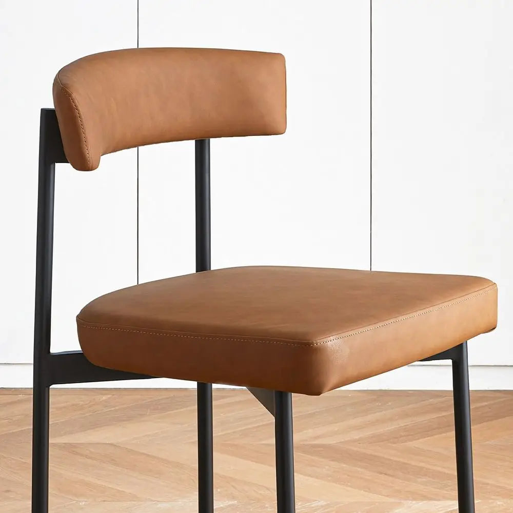 Faux Leather Dining Chairs Set of 4